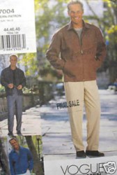 7004 VOGUE MR SPORTY JACKET, SHORTS, PANTS PATTERN 38-42